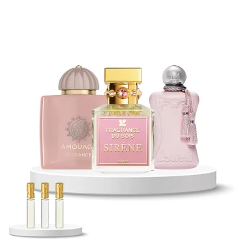 Discovery Set Niche Women (Fragrance du Bois Sirène, Parfums de Marly Delina, Amouage Guidance)