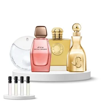 Discovery Set Women (Issey Miyake A Drop D'Issey, Narciso Rodriguez All of Me Intense, Burberry Goddess Intense, Jimmy Choo Le Parfum)