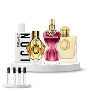 Discovery Set Women (Dsquared2 Icon, Gaultier La Belle, Rabanne Million Gold Her, Burberry Goddess)