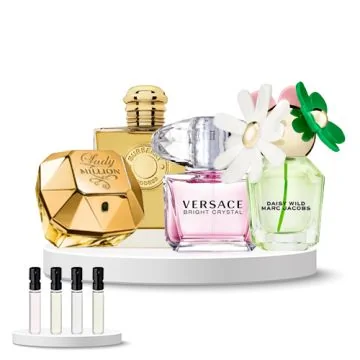 Discovery Set Women (Versace Bright Crystal, Burberry Goddess, Rabanne Lady Million, Marc Jacobs Daisy Wild)