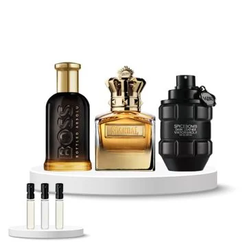 Discovery Set Men (Boss Bottled Absolu, Jean Paul Gaultier Scandal Absolu, V&R Spicebomb Leather)