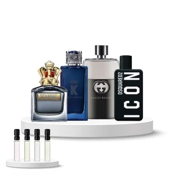 Discovery Set Men (Dsquared2 Icon, Gucci Guilty, Dolce & Gabbana K Intense, Jean Paul Gaultier Scandal)