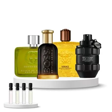 Discovery Set Men (Gucci Guilty Parfum, Boss Bottled Absolu, Versace Eros Energy, V&R Spicebomb Leather)