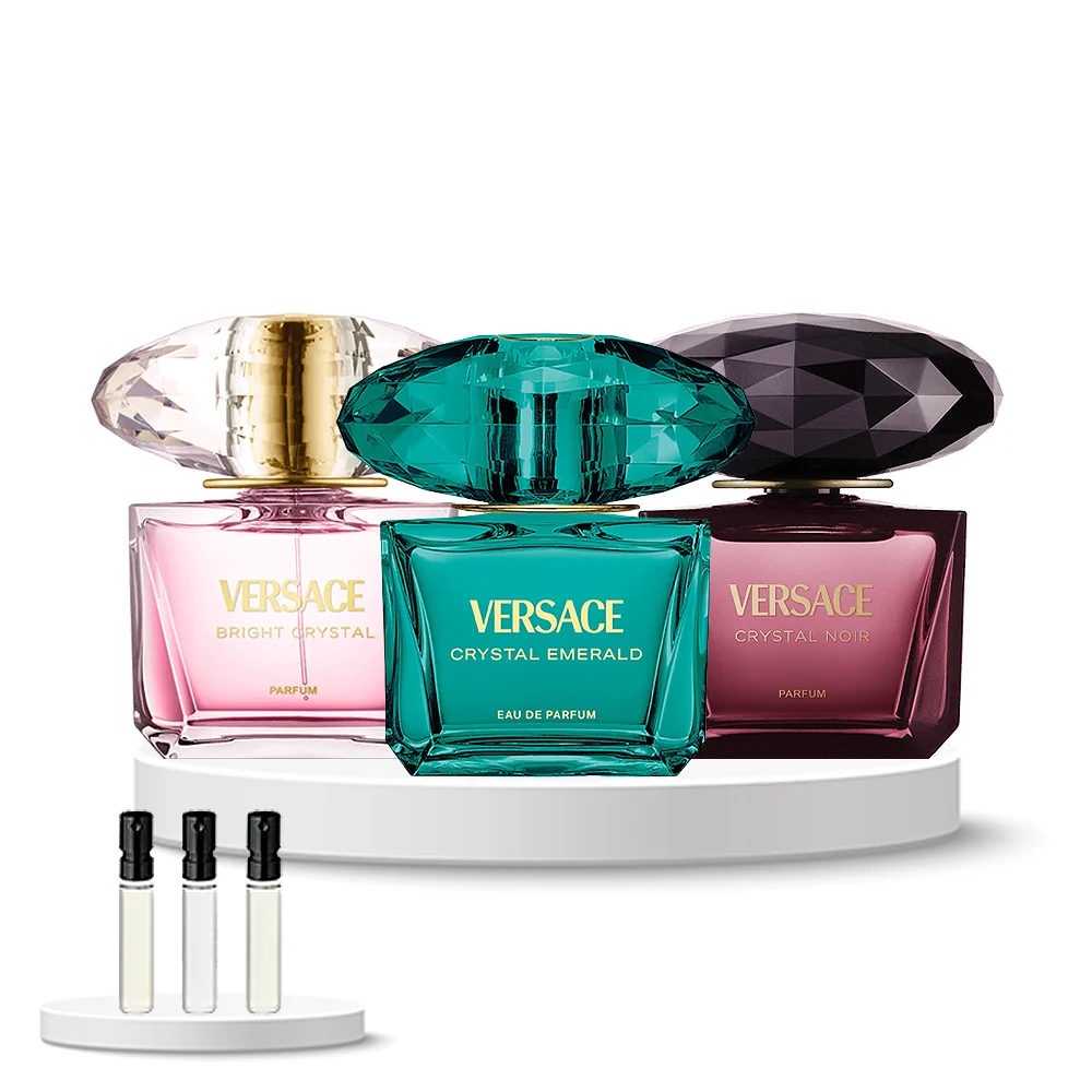 Discovery Box (Versace Bright Crystal Parfum, Versace Crystal Emerald, Versace Crystal Noir Parfum) 
