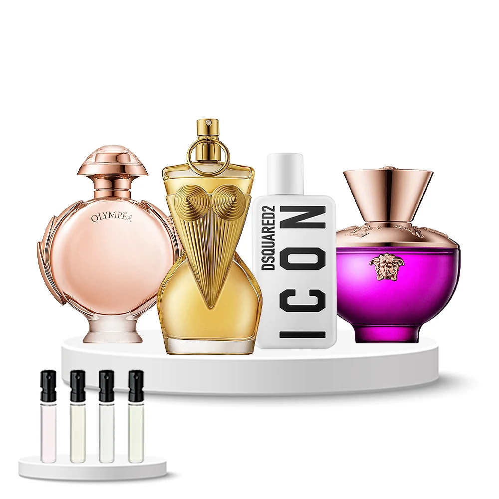 Discovery Box (Rabanne Olympéa, Jean Paul Gaultier Gaultier Divine, DSQUARED2 Icon, Versace Dylan Purple)