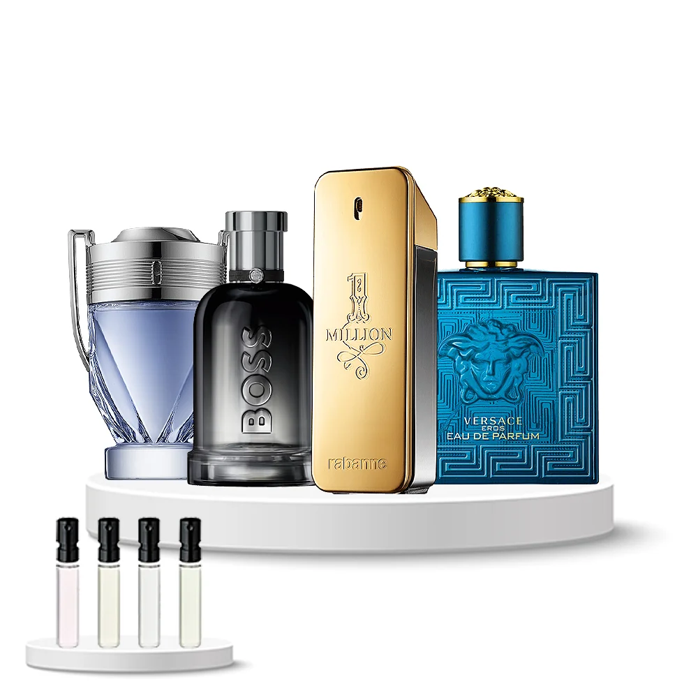 Discovery Box (Rabanne Invictus, Rabanne 1 Million, Hugo Boss Boss Bottled Beyond, Versace Eros EDP)