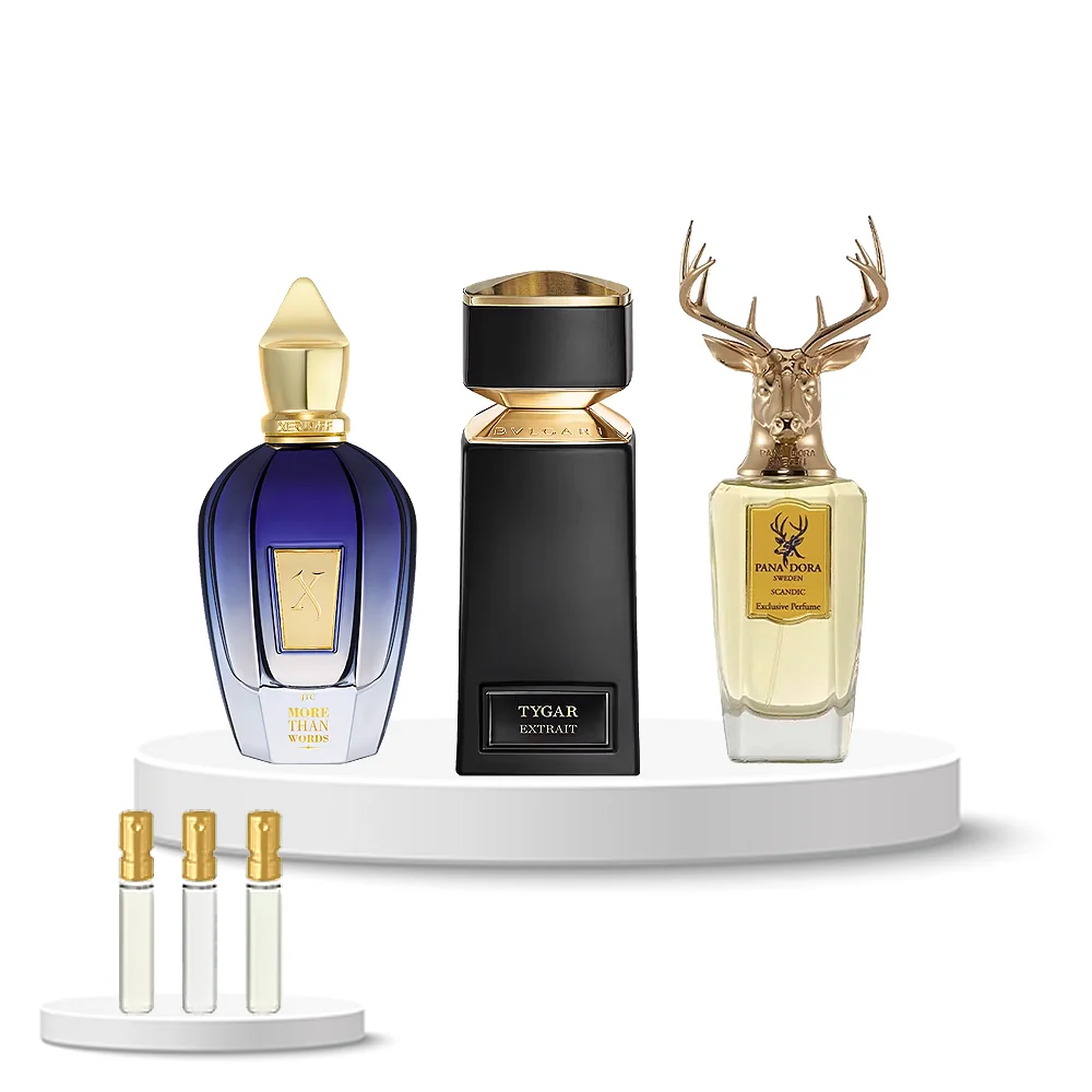 Discovery Set All-Gender (Bvlgari Le Gemme Tygar Extrait, Xerjoff More Than Words, Pana Dora Scandic)