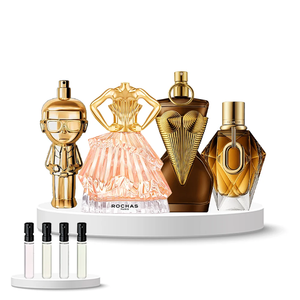 Discovery Set Women (Karl Lagerfeld Absolu, Rochas Audace, Rabanne Million Gold, Jean Paul Gaultier Gaultier Divine Elixir)